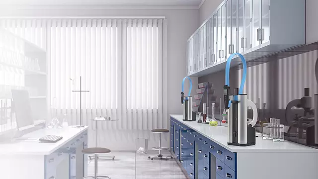 Laboratory showing a Purelab Flex unit