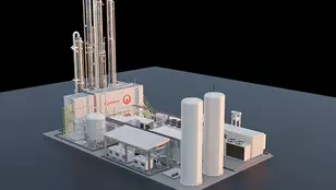 3D view of the waste-to-energy facility in Le Mans, France